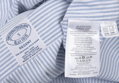 Brooks Brothers Striped Button-Down Shirt Light Blue Size S