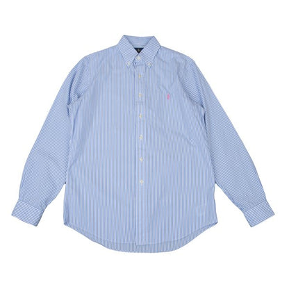 Ralph Lauren Striped Button-Down Shirt Blue Size S