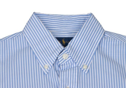 Ralph Lauren Striped Button-Down Shirt Blue Size S