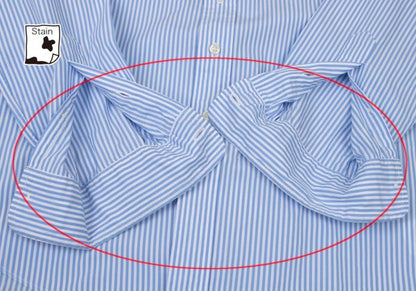 Ralph Lauren Striped Button-Down Shirt Blue Size S