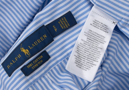 Ralph Lauren Striped Button-Down Shirt Blue Size S