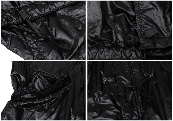 Yohji Yamamoto POUR HOMME Quilted Nylon Coat Black Size 4