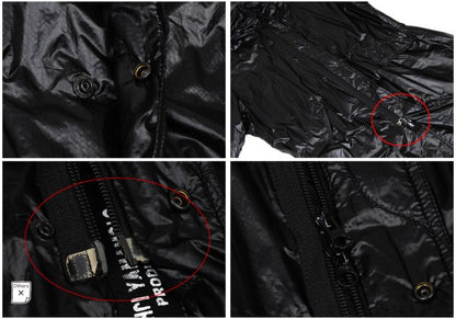 Yohji Yamamoto POUR HOMME Quilted Nylon Coat Black Size 4