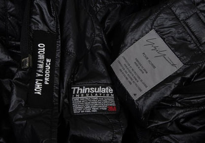 Yohji Yamamoto POUR HOMME Quilted Nylon Coat Black Size 4