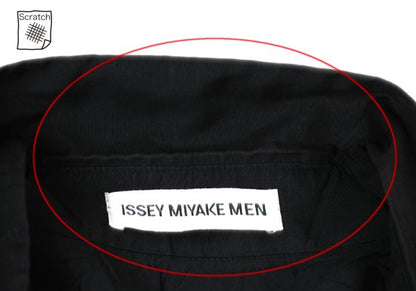 ISSEY MIYAKE MEN 97AW Poly Wrinkle Pleat Shirt Black Size L