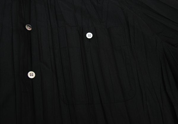 ISSEY MIYAKE MEN 97AW Poly Wrinkle Pleat Shirt Black Size L
