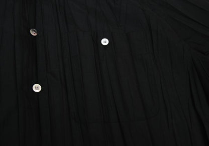ISSEY MIYAKE MEN 97AW Poly Wrinkle Pleat Shirt Black Size L