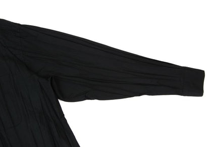 ISSEY MIYAKE MEN 97AW Poly Wrinkle Pleat Shirt Black Size L