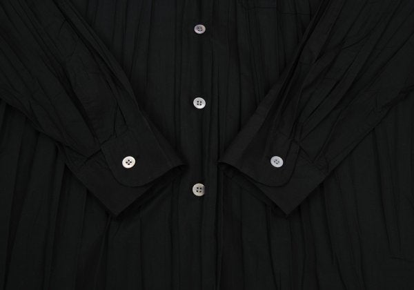 ISSEY MIYAKE MEN 97AW Poly Wrinkle Pleat Shirt Black Size L