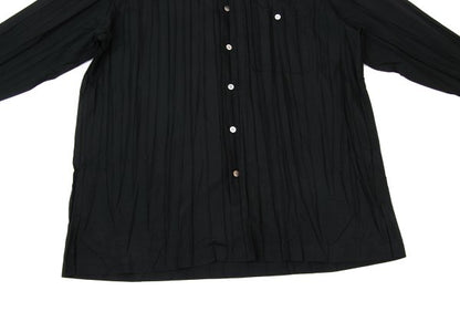 ISSEY MIYAKE MEN 97AW Poly Wrinkle Pleat Shirt Black Size L