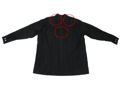 ISSEY MIYAKE MEN 97AW Poly Wrinkle Pleat Shirt Black Size L