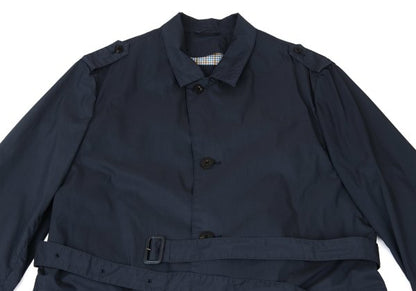 Papas Cotton Poly Check Liner Coat Navy Size 48M