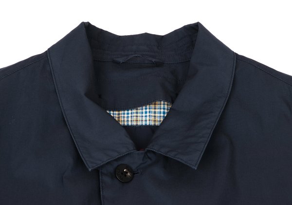 Papas Cotton Poly Check Liner Coat Navy Size 48M