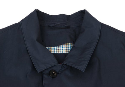 Papas Cotton Poly Check Liner Coat Navy Size 48M