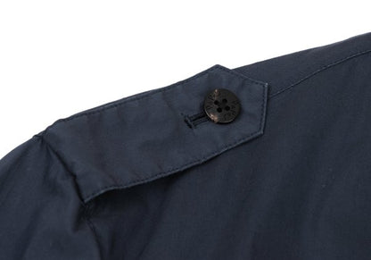 Papas Cotton Poly Check Liner Coat Navy Size 48M