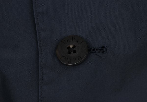 Papas Cotton Poly Check Liner Coat Navy Size 48M