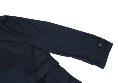 Papas Cotton Poly Check Liner Coat Navy Size 48M