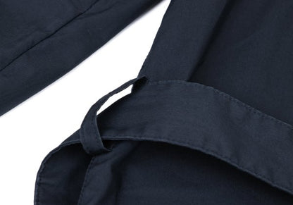 Papas Cotton Poly Check Liner Coat Navy Size 48M