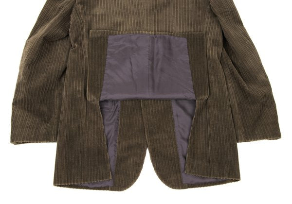 LANVIN collection Cashmere Blend Cotton Jacket Brown Size S