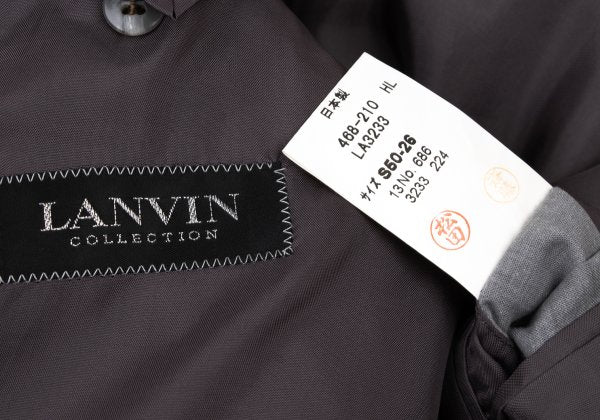 LANVIN collection Cashmere Blend Cotton Jacket Brown Size S
