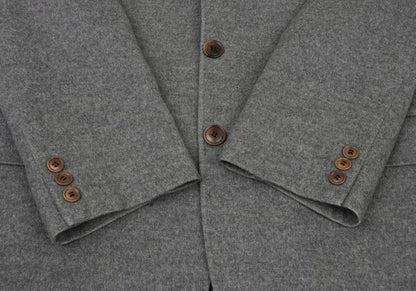 KENZO Wool Angora Tailored Blazer Gray Size 50
