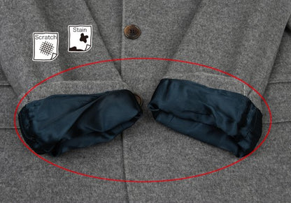 KENZO Wool Angora Tailored Blazer Gray Size 50