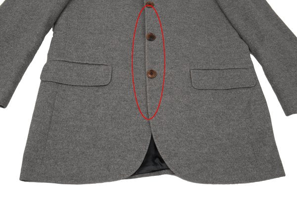 KENZO Wool Angora Tailored Blazer Gray Size 50