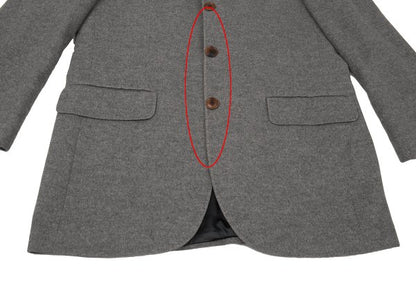 KENZO Wool Angora Tailored Blazer Gray Size 50