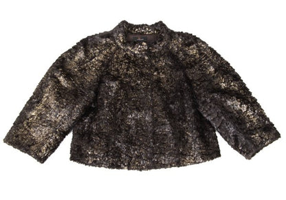 L'EQUIPE YOSHIE INABA Metallic Paint Jacket Brown Size 40