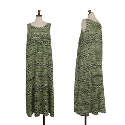 L'EQUIPE YOSHIE INABA Cotton Silk Dress Green Size 38