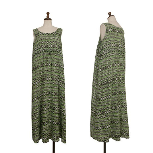 L'EQUIPE YOSHIE INABA Cotton Silk Dress Green Size 38
