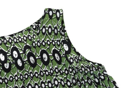 L'EQUIPE YOSHIE INABA Cotton Silk Dress Green Size 38