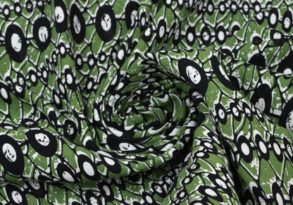 L'EQUIPE YOSHIE INABA Cotton Silk Dress Green Size 38
