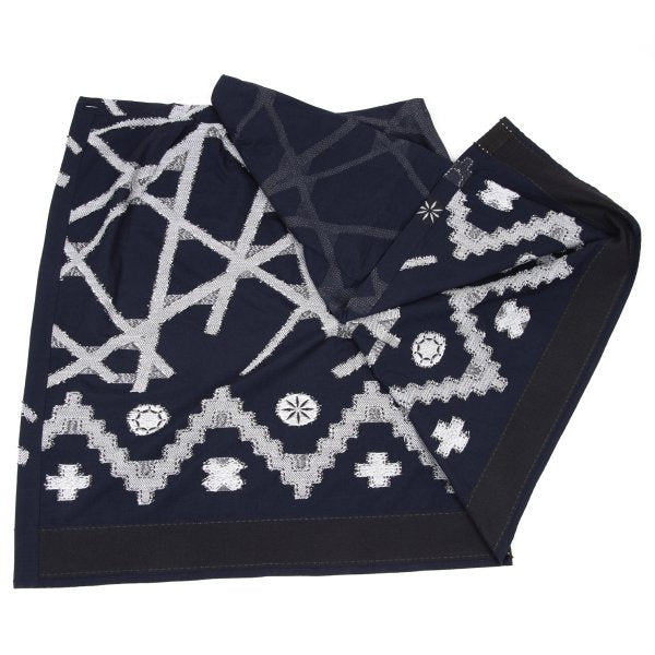 ISSEY MIYAKE HaaT Pattern Woven Cotton Skirt Blue Size 3
