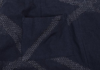 ISSEY MIYAKE HaaT Pattern Woven Cotton Skirt Blue Size 3