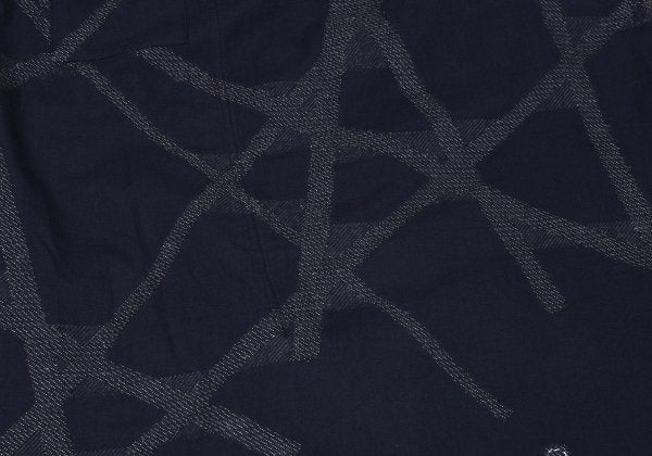 ISSEY MIYAKE HaaT Pattern Woven Cotton Skirt Blue Size 3