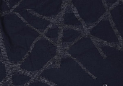 ISSEY MIYAKE HaaT Pattern Woven Cotton Skirt Blue Size 3