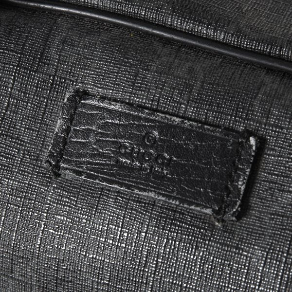 GUCCI GG Black GG Supreme PVC Coated Boston Bag