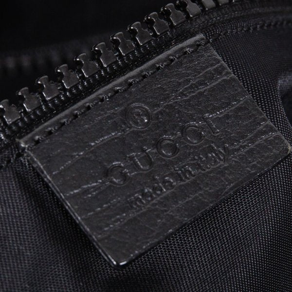 GUCCI GG Black GG Supreme PVC Coated Boston Bag