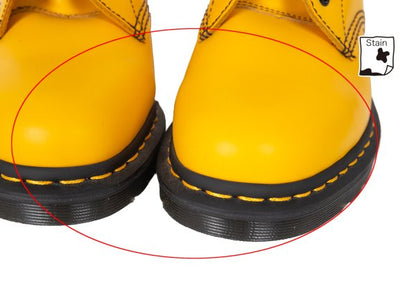 Dr Martens Y's Collab Back Zip Boots Yellow Size UK7 (26cm)