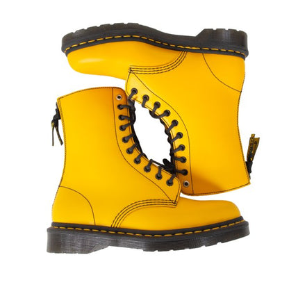 Dr Martens Y's Collab Back Zip Boots Yellow Size UK7 (26cm)