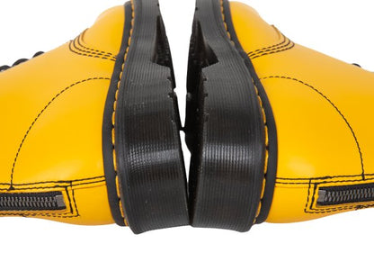 Dr Martens Y's Collab Back Zip Boots Yellow Size UK7 (26cm)