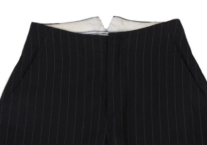COMME des GARCONS Wool Stripe Harem Pants Navy Size S