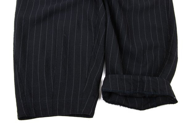 COMME des GARCONS Wool Stripe Harem Pants Navy Size S