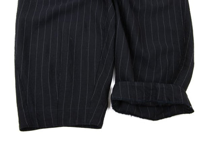 COMME des GARCONS Wool Stripe Harem Pants Navy Size S