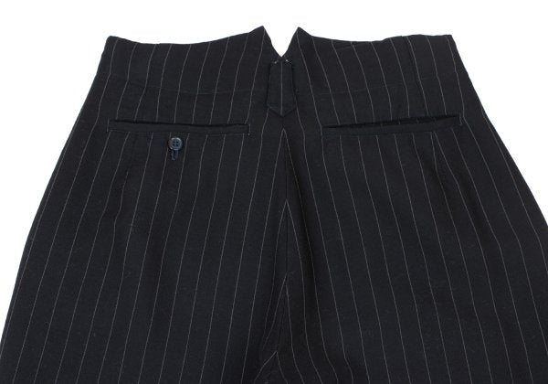 COMME des GARCONS Wool Stripe Harem Pants Navy Size S