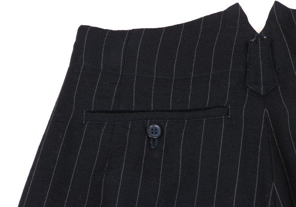 COMME des GARCONS Wool Stripe Harem Pants Navy Size S