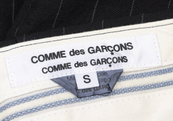 COMME des GARCONS Wool Stripe Harem Pants Navy Size S