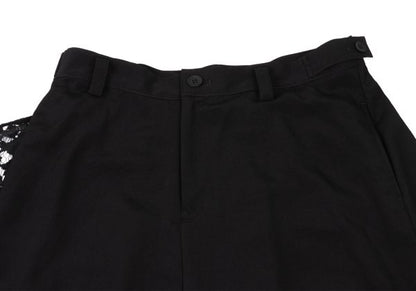 Yohji Yamamoto 25SS Flower Lace Panel Pants Black Size 2