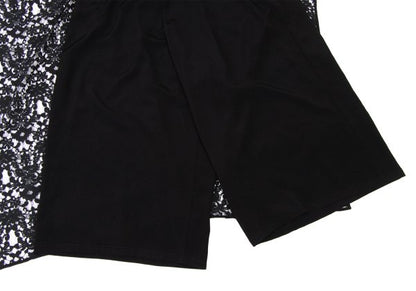 Yohji Yamamoto 25SS Flower Lace Panel Pants Black Size 2